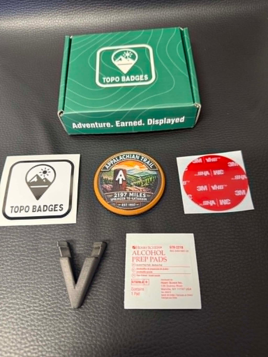 The "AT" Appalachian Trail Badge