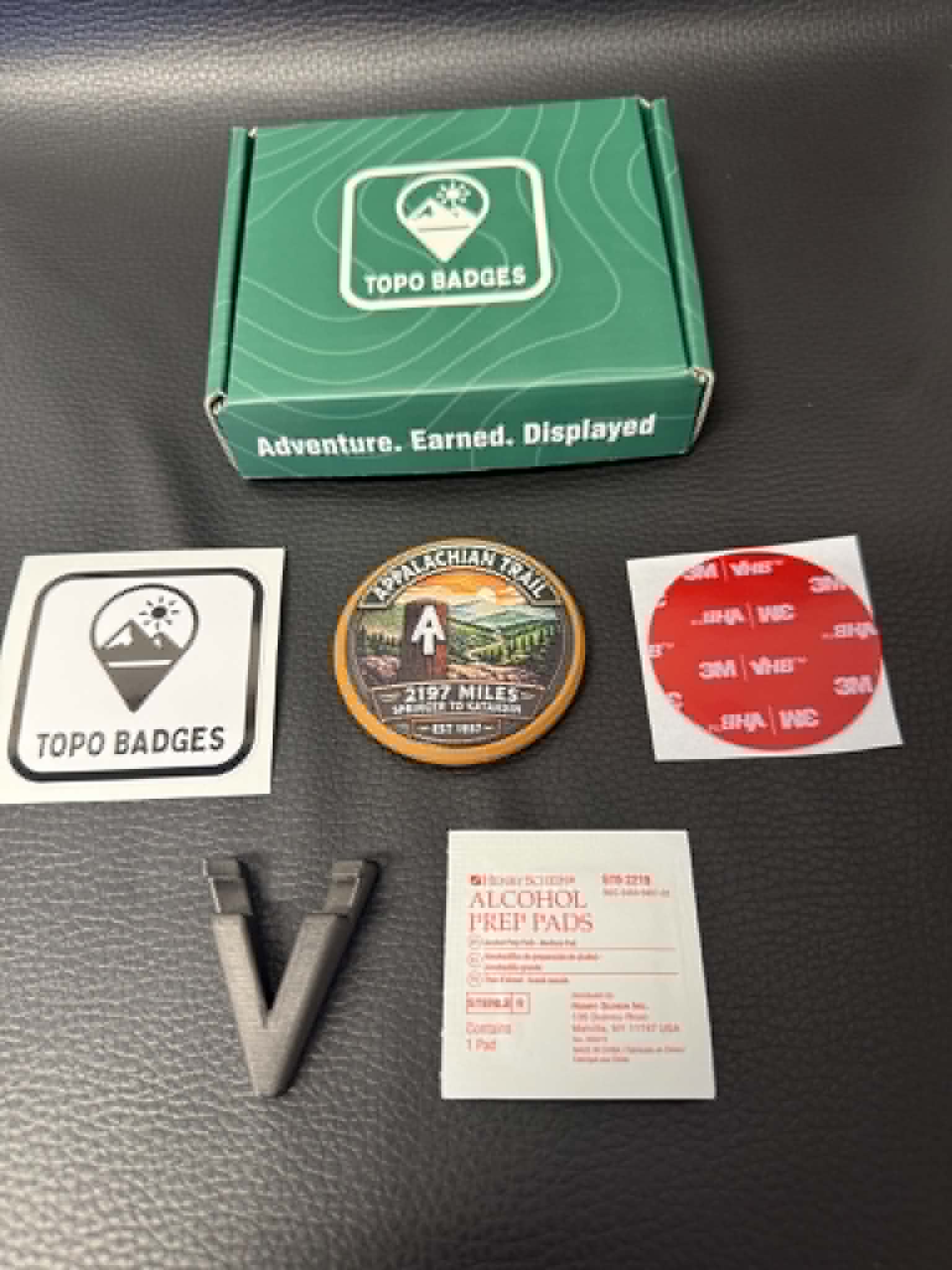 The "AT" Appalachian Trail Badge