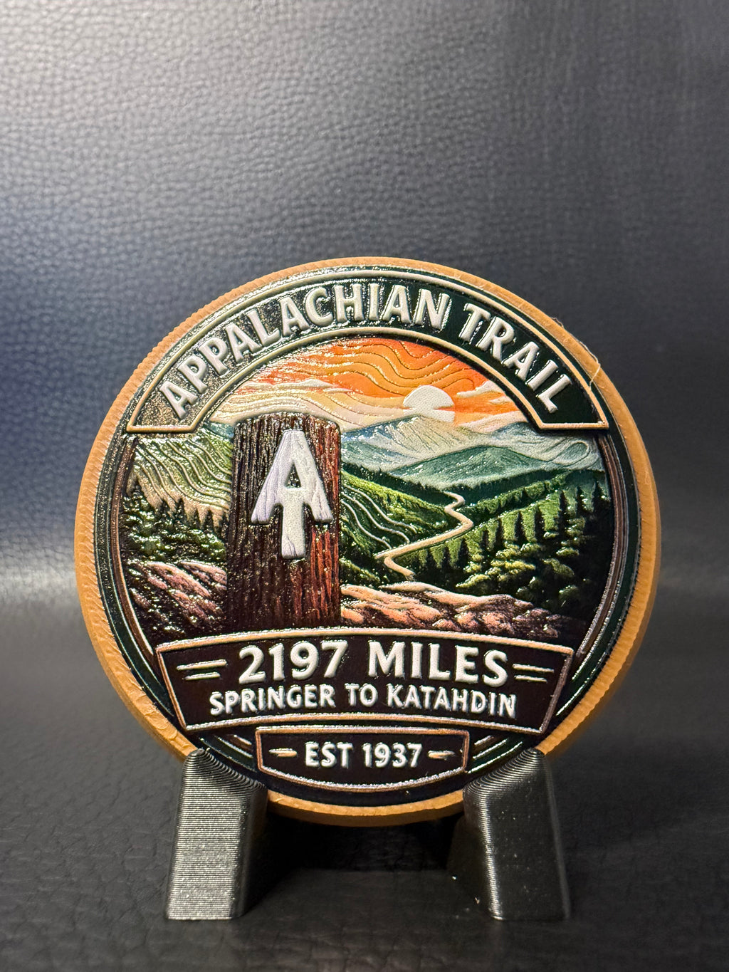 The "AT" Appalachian Trail Badge