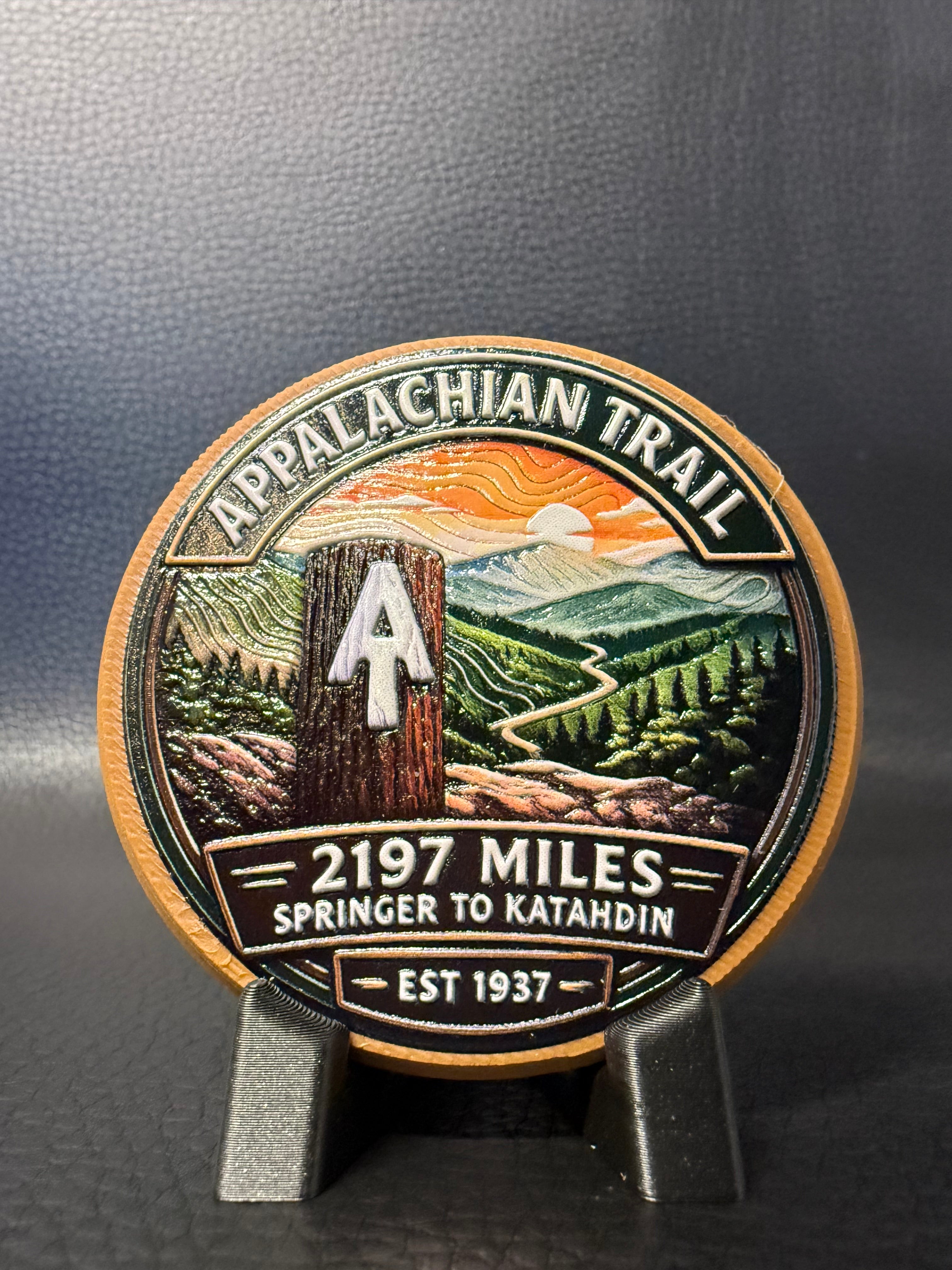 The "AT" Appalachian Trail Badge