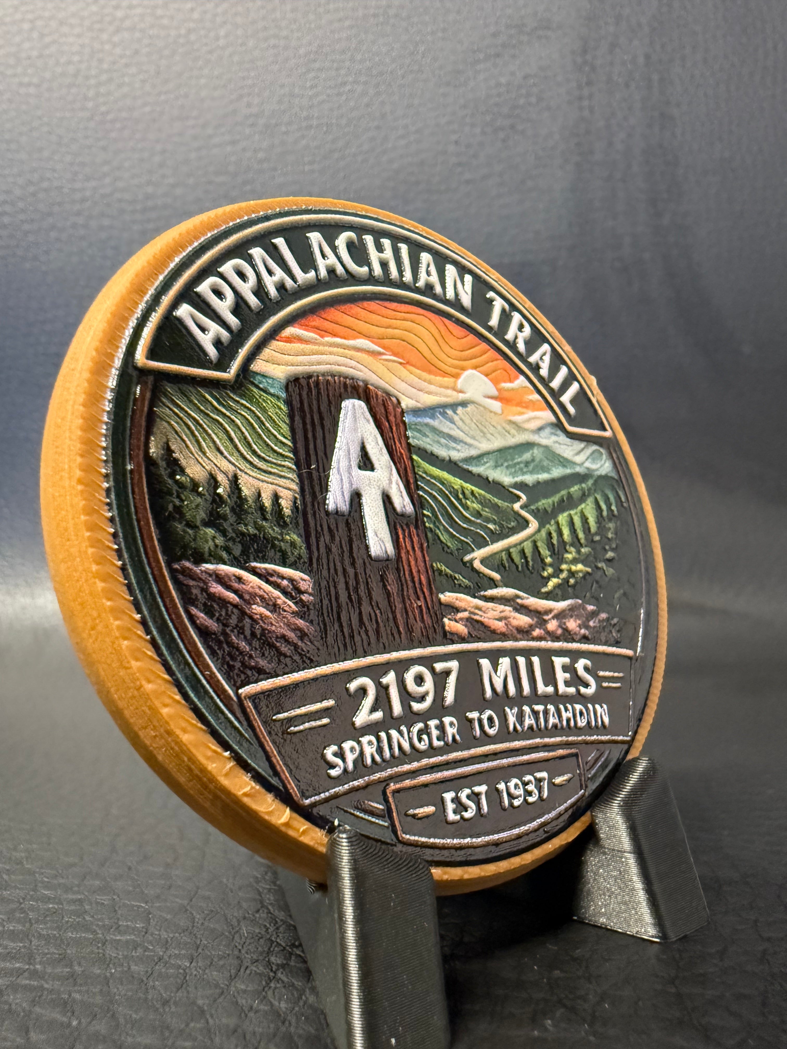 The "AT" Appalachian Trail Badge