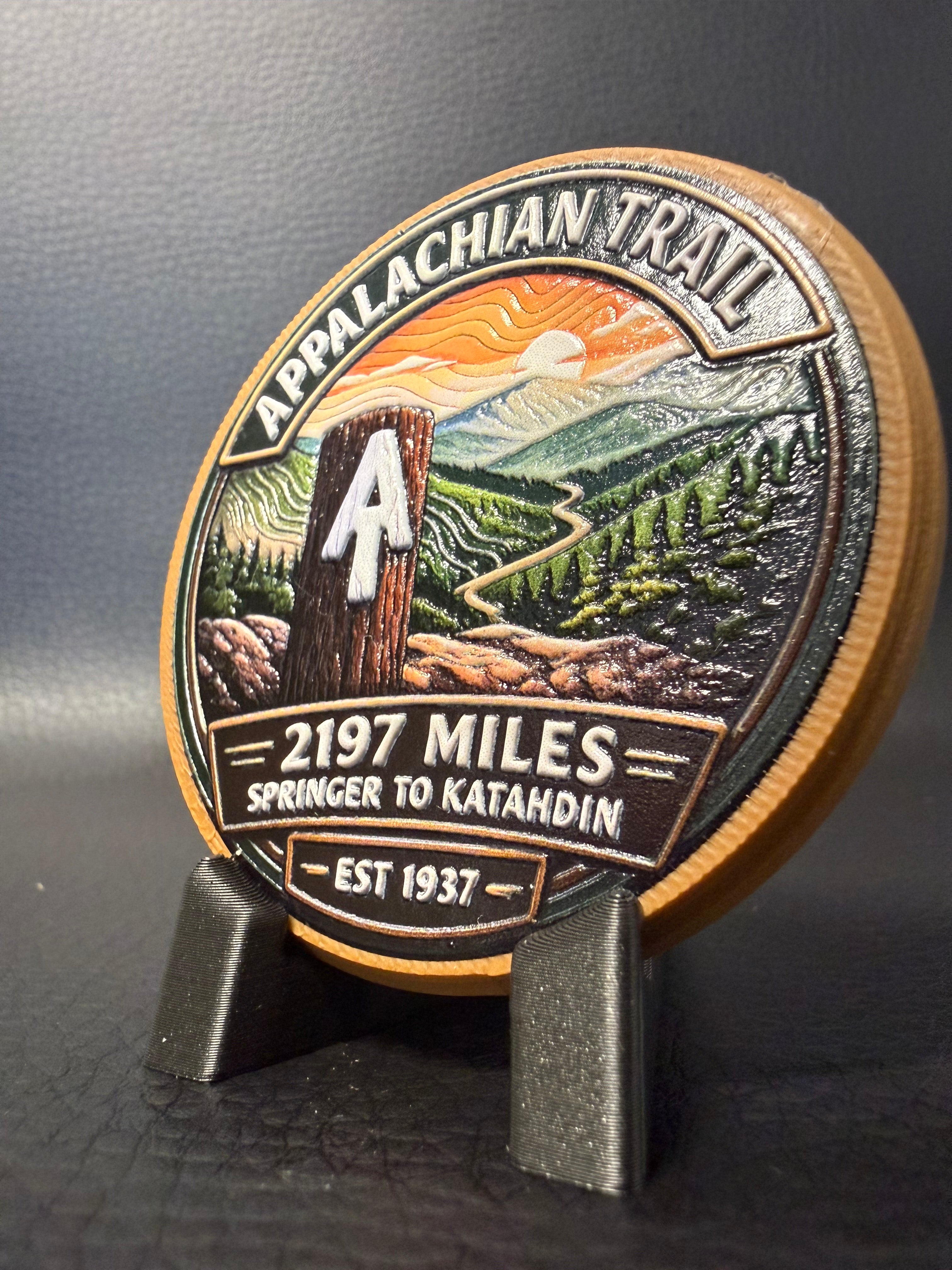 The "AT" Appalachian Trail Badge