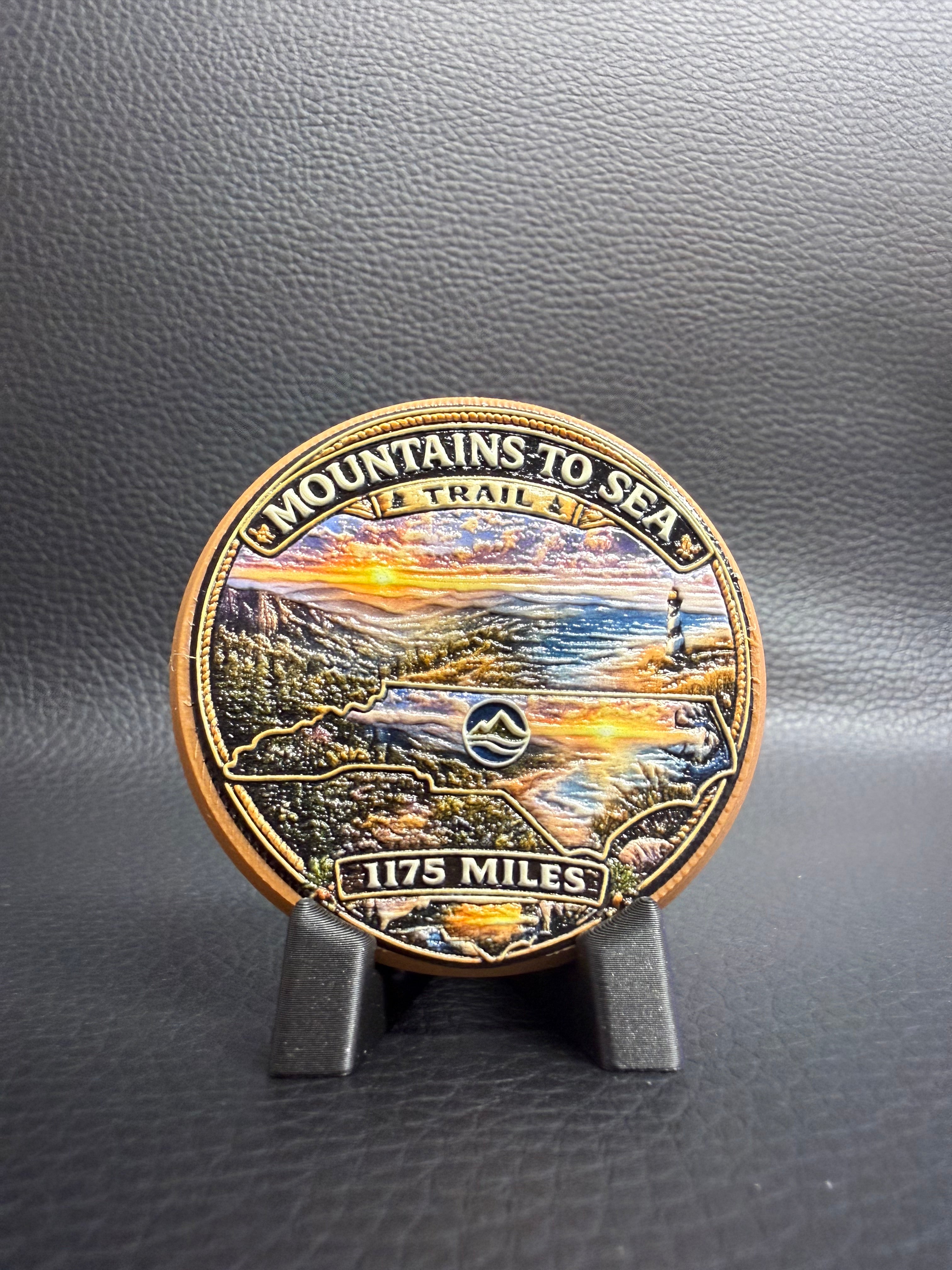 The "MTS" Mountains to Sea Trail Badge