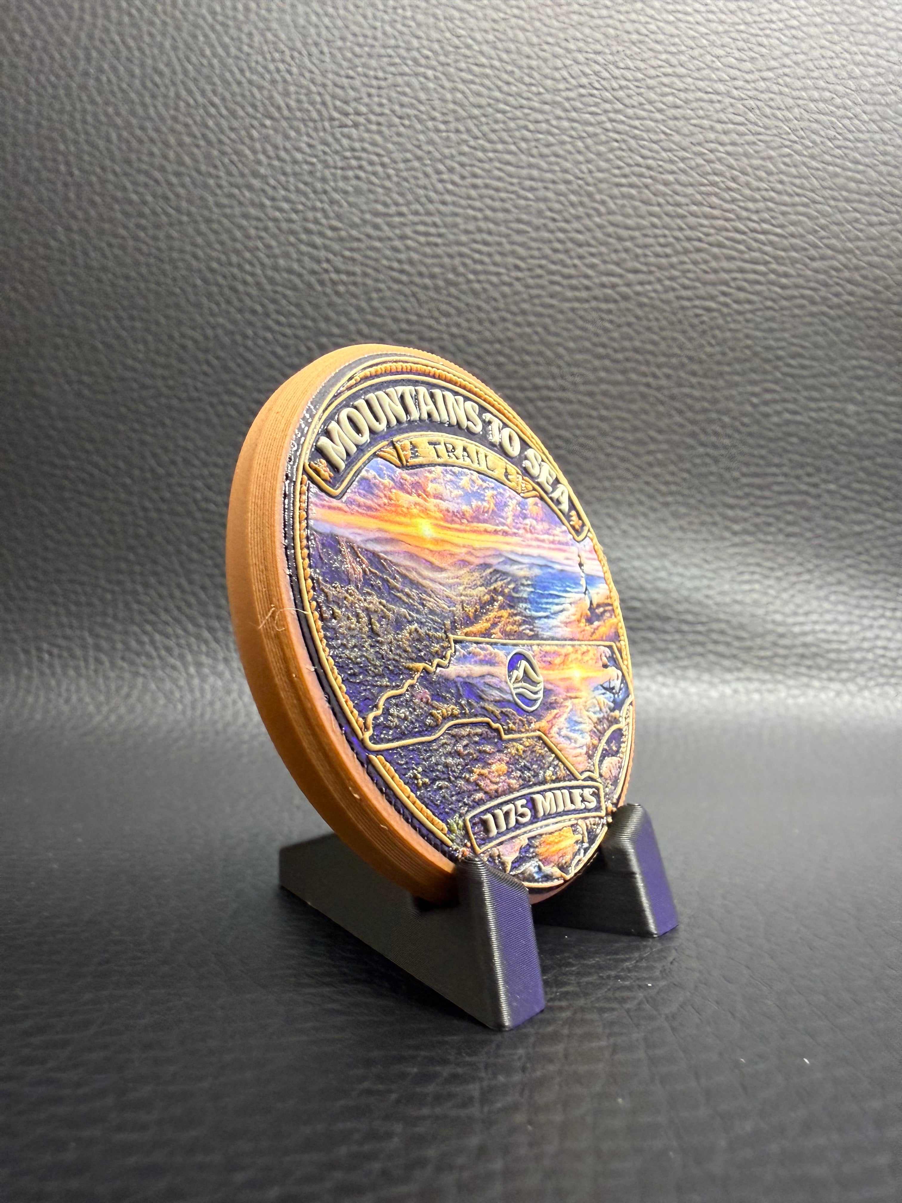 The "MTS" Mountains to Sea Trail Badge