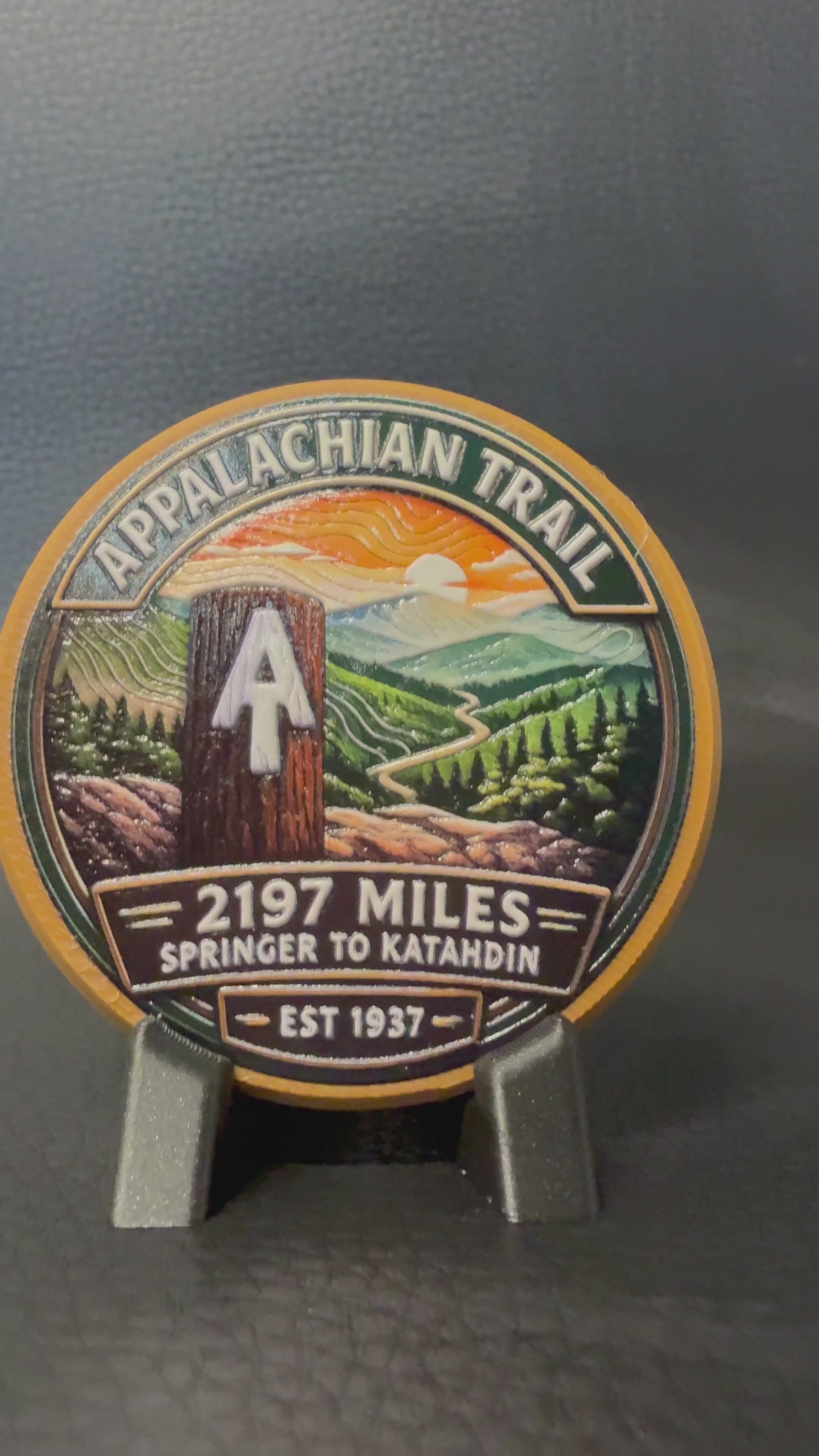 The "AT" Appalachian Trail Badge